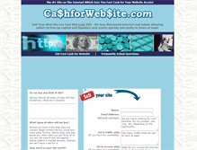 Tablet Screenshot of cashforwebsite.com